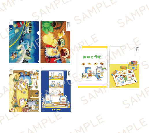 【メロとタビのにゃごや展】クリアファイル(全3種)