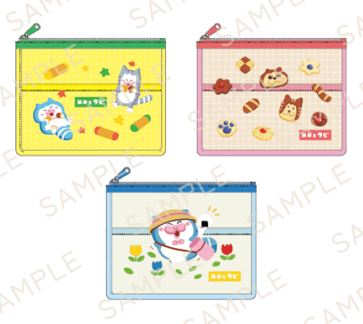 【メロとタビのにゃごや展】メッシュポーチ (全3種)
