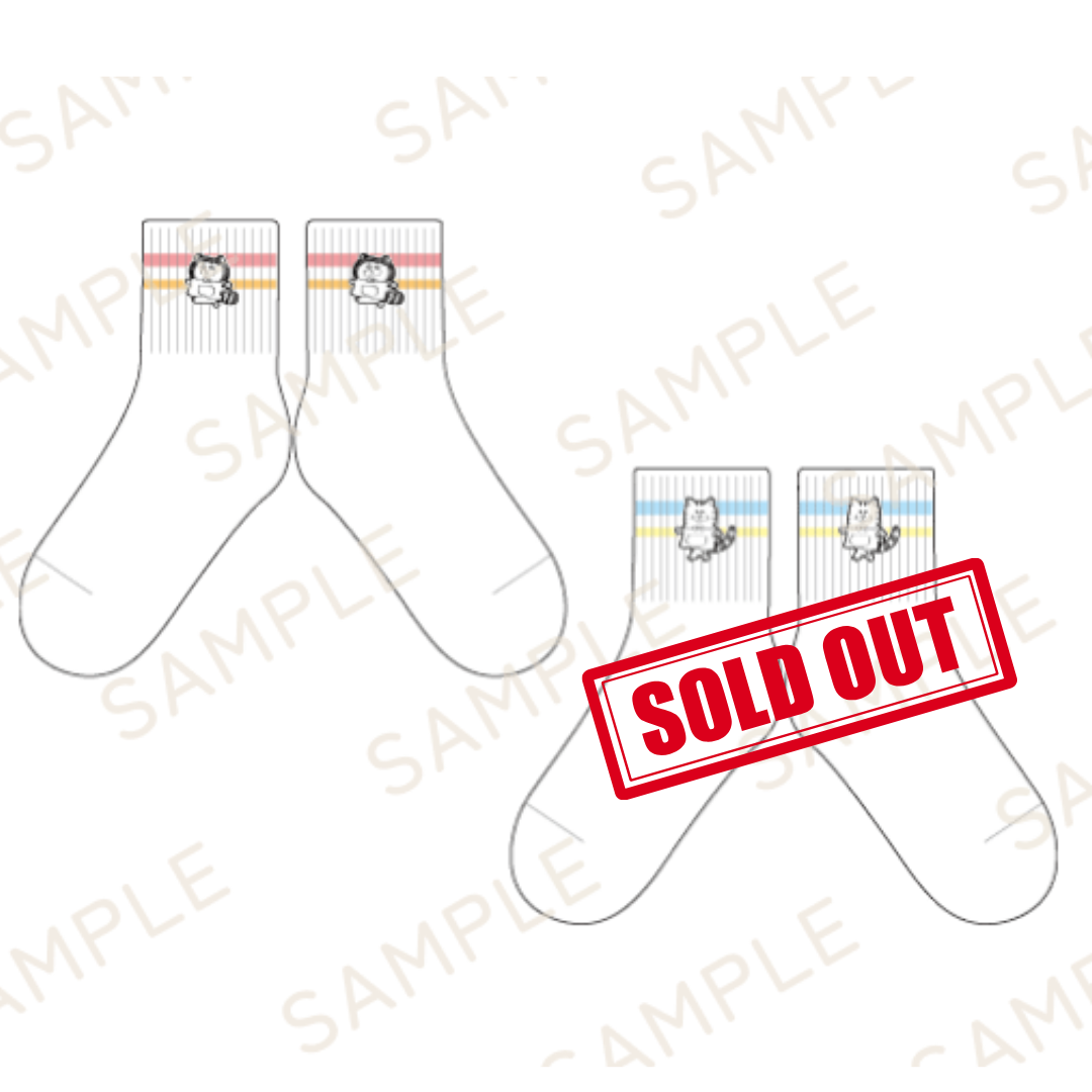 【メロとタビのにゃごや展】ソックス (全2種)