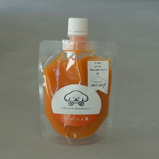 愛犬といっしょに安心して楽しめる葛ゼリー マンゴーと人参