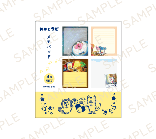 【メロとタビのにゃごや展】メモパッド（全2種）