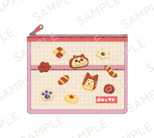 【メロとタビのにゃごや展】メッシュポーチ (全3種)